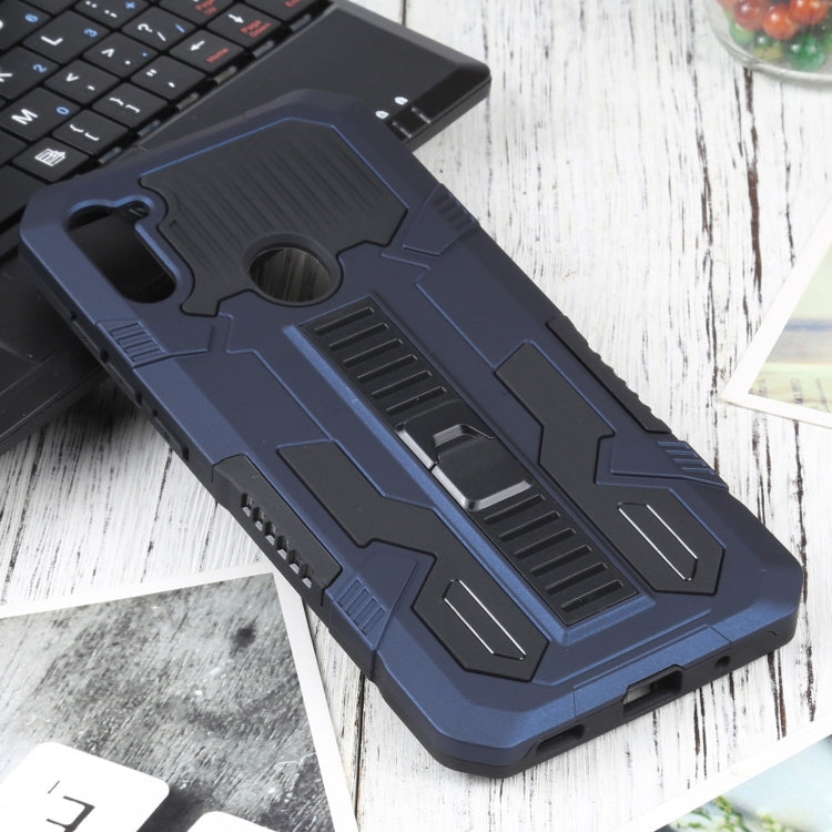For Samsung Galaxy A11 / M11 Vanguard Warrior All Inclusive Double-color Shockproof TPU + PC Protective Case with Holder