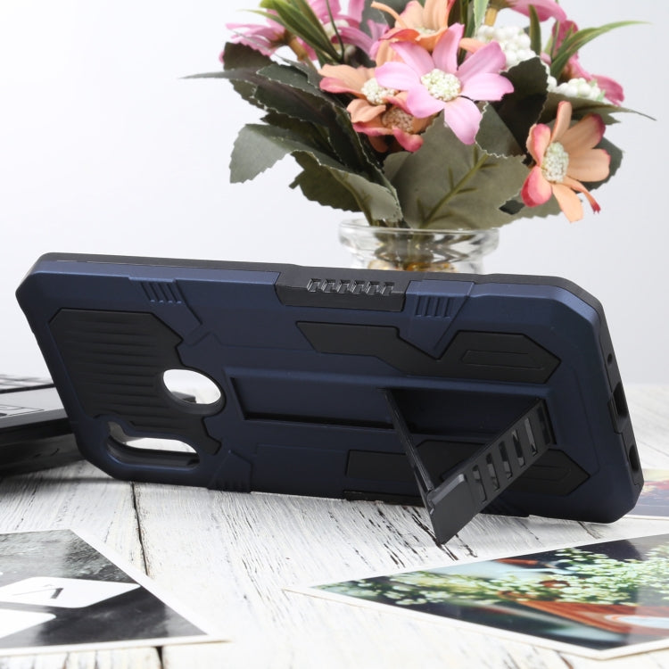 For Samsung Galaxy A11 / M11 Vanguard Warrior All Inclusive Double-color Shockproof TPU + PC Protective Case with Holder
