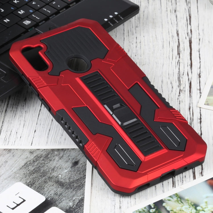 For Samsung Galaxy A11 US Version Vanguard Warrior All Inclusive Double-color Shockproof TPU + PC Protective Case with Holder