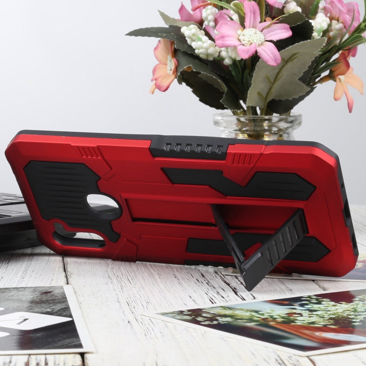 For Samsung Galaxy A11 US Version Vanguard Warrior All Inclusive Double-color Shockproof TPU + PC Protective Case with Holder