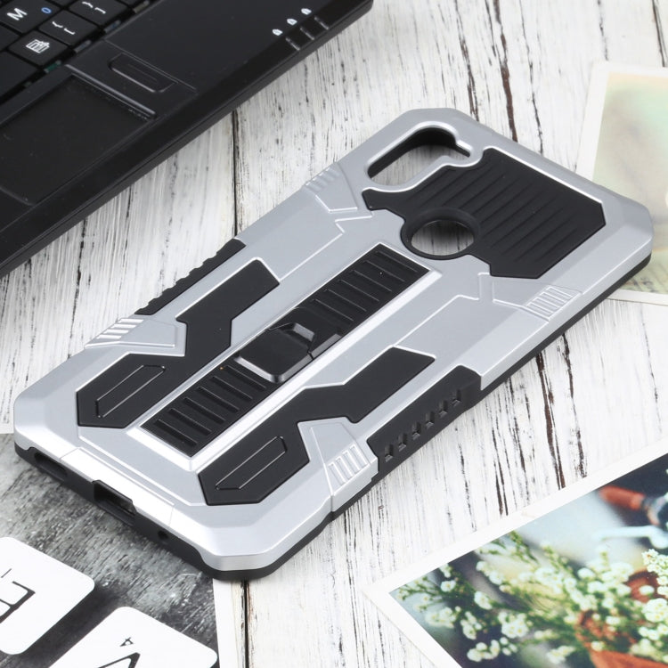 For Samsung Galaxy A11 US Version Vanguard Warrior All Inclusive Double-color Shockproof TPU + PC Protective Case with Holder