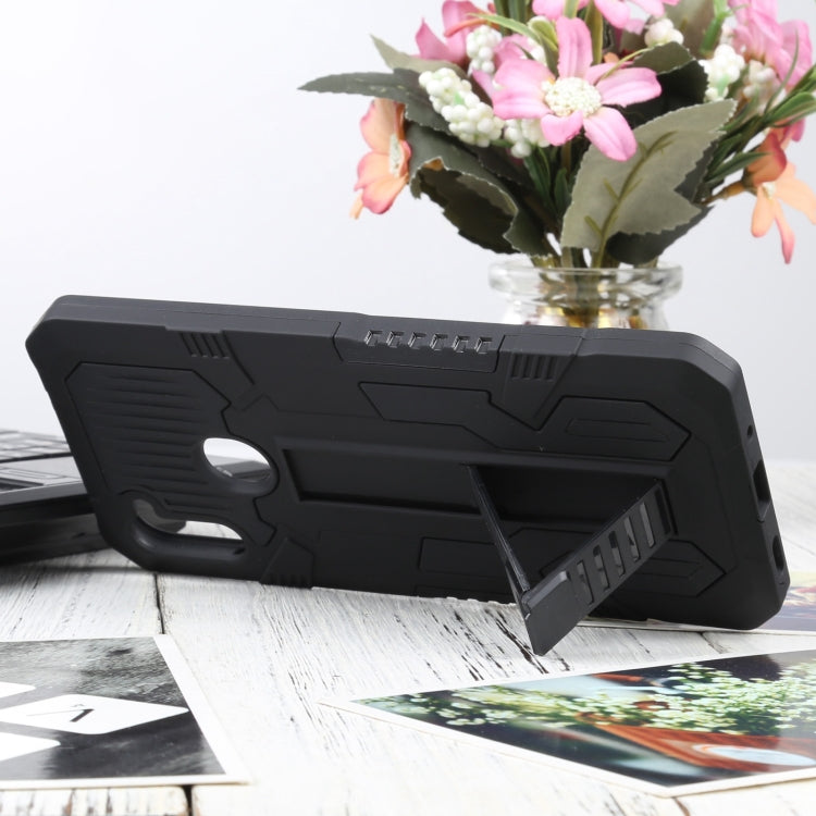 For Samsung Galaxy A11 US Version Vanguard Warrior All Inclusive Double-color Shockproof TPU + PC Protective Case with Holder