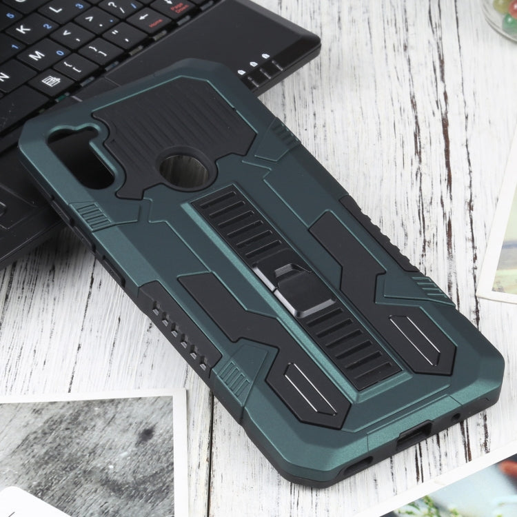 For Samsung Galaxy A11 US Version Vanguard Warrior All Inclusive Double-color Shockproof TPU + PC Protective Case with Holder