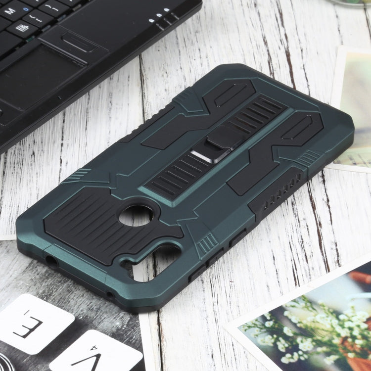 For Samsung Galaxy A11 US Version Vanguard Warrior All Inclusive Double-color Shockproof TPU + PC Protective Case with Holder