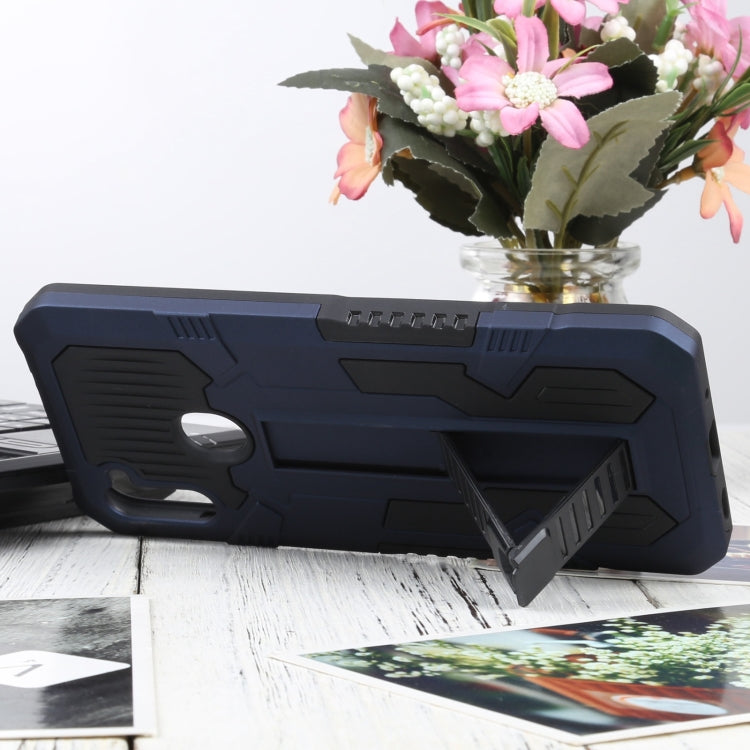 For Samsung Galaxy A11 US Version Vanguard Warrior All Inclusive Double-color Shockproof TPU + PC Protective Case with Holder