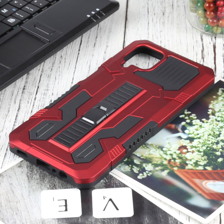 For Samsung Galaxy A12 / M12 Vanguard Warrior All Inclusive Double-color Shockproof TPU + PC Protective Case with Holder