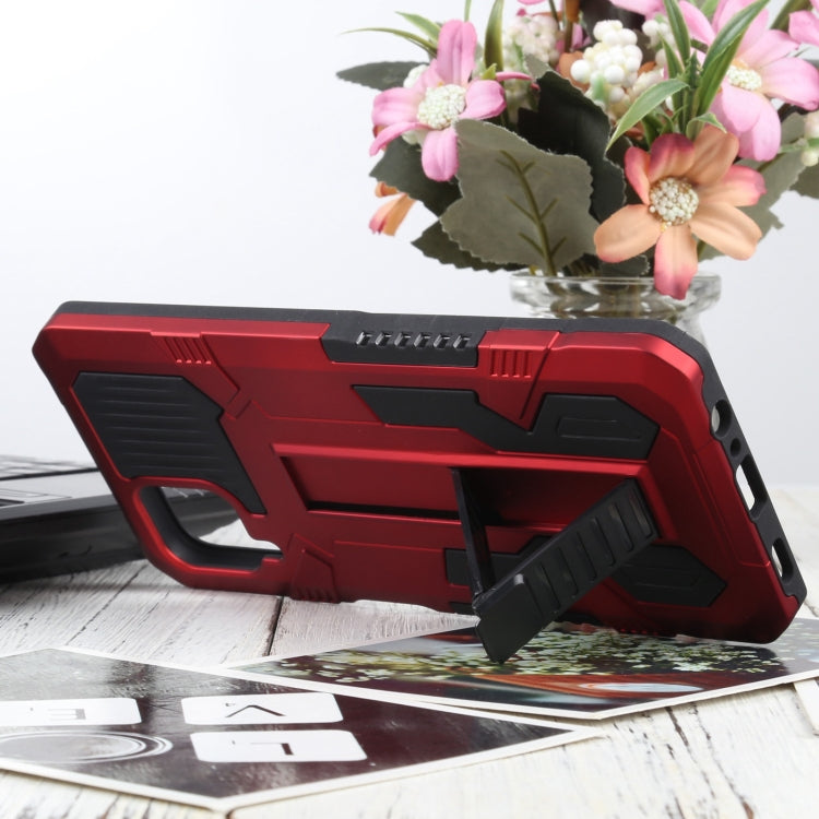 For Samsung Galaxy A12 / M12 Vanguard Warrior All Inclusive Double-color Shockproof TPU + PC Protective Case with Holder