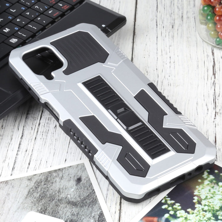 For Samsung Galaxy A12 / M12 Vanguard Warrior All Inclusive Double-color Shockproof TPU + PC Protective Case with Holder