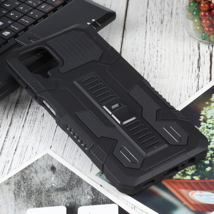 For Samsung Galaxy A12 / M12 Vanguard Warrior All Inclusive Double-color Shockproof TPU + PC Protective Case with Holder