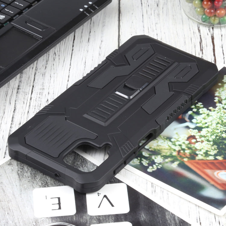 For Samsung Galaxy A12 / M12 Vanguard Warrior All Inclusive Double-color Shockproof TPU + PC Protective Case with Holder