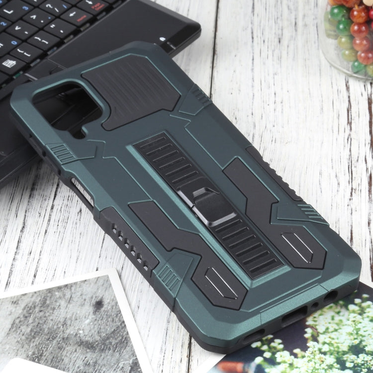 For Samsung Galaxy A12 / M12 Vanguard Warrior All Inclusive Double-color Shockproof TPU + PC Protective Case with Holder
