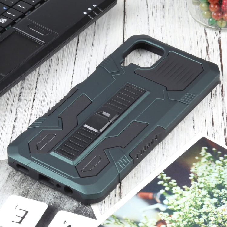 For Samsung Galaxy A12 / M12 Vanguard Warrior All Inclusive Double-color Shockproof TPU + PC Protective Case with Holder