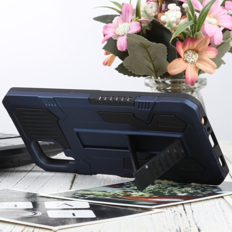 For Samsung Galaxy A12 / M12 Vanguard Warrior All Inclusive Double-color Shockproof TPU + PC Protective Case with Holder