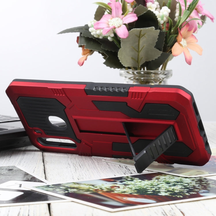 For Samsung Galaxy A21 Vanguard Warrior All Inclusive Double-color Shockproof TPU + PC Protective Case with Holder