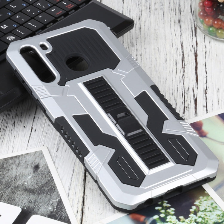 For Samsung Galaxy A21 Vanguard Warrior All Inclusive Double-color Shockproof TPU + PC Protective Case with Holder