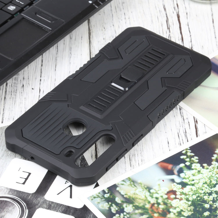 For Samsung Galaxy A21 Vanguard Warrior All Inclusive Double-color Shockproof TPU + PC Protective Case with Holder