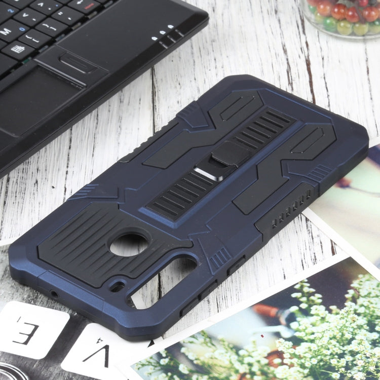 For Samsung Galaxy A21 Vanguard Warrior All Inclusive Double-color Shockproof TPU + PC Protective Case with Holder