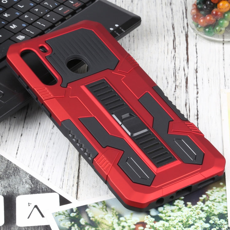 For Samsung Galaxy A21 US Version Vanguard Warrior All Inclusive Double-color Shockproof TPU + PC Protective Case with Holder