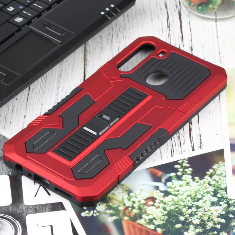 For Samsung Galaxy A21 US Version Vanguard Warrior All Inclusive Double-color Shockproof TPU + PC Protective Case with Holder
