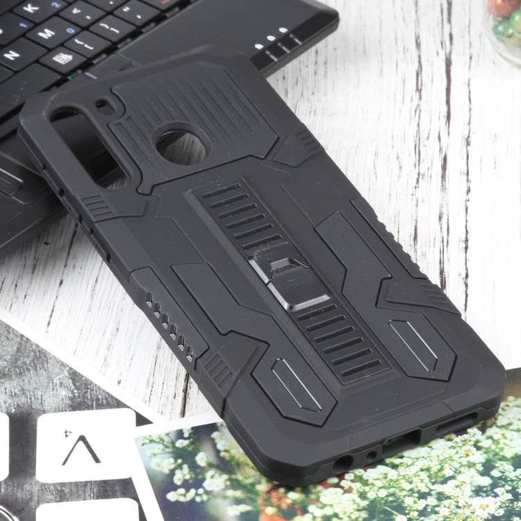 For Samsung Galaxy A21 US Version Vanguard Warrior All Inclusive Double-color Shockproof TPU + PC Protective Case with Holder
