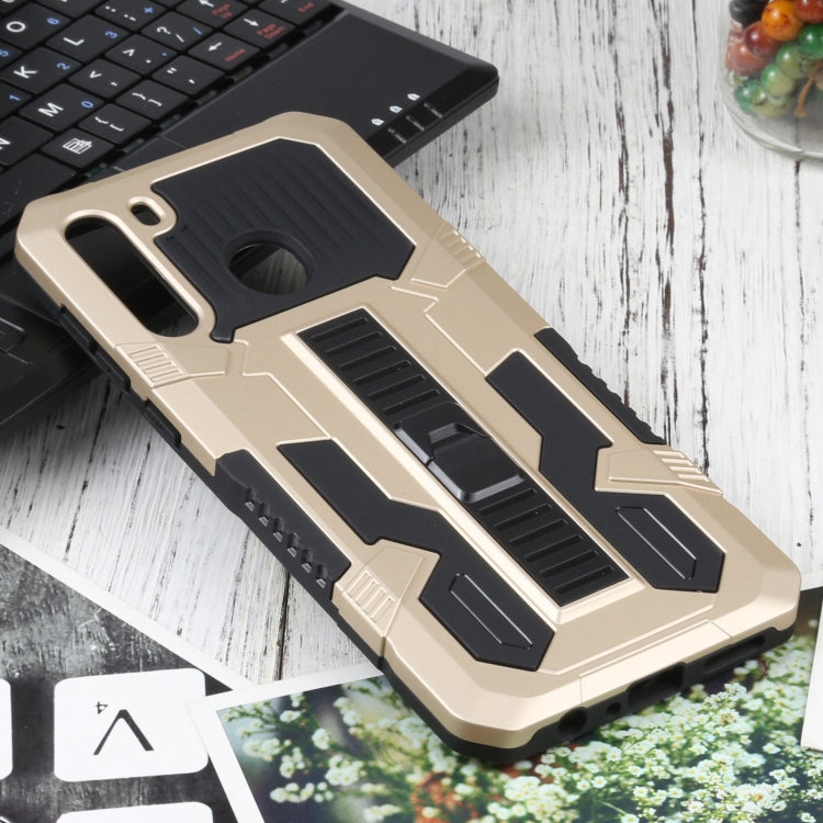 For Samsung Galaxy A21 US Version Vanguard Warrior All Inclusive Double-color Shockproof TPU + PC Protective Case with Holder