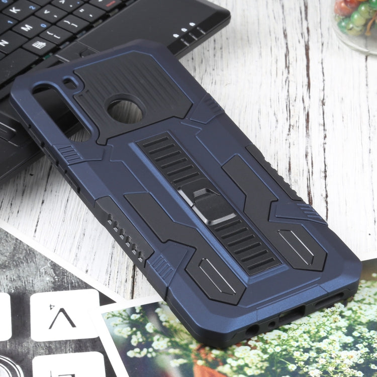 For Samsung Galaxy A21 US Version Vanguard Warrior All Inclusive Double-color Shockproof TPU + PC Protective Case with Holder