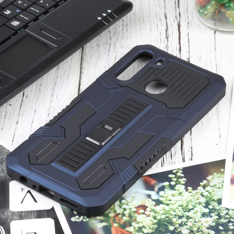 For Samsung Galaxy A21 US Version Vanguard Warrior All Inclusive Double-color Shockproof TPU + PC Protective Case with Holder