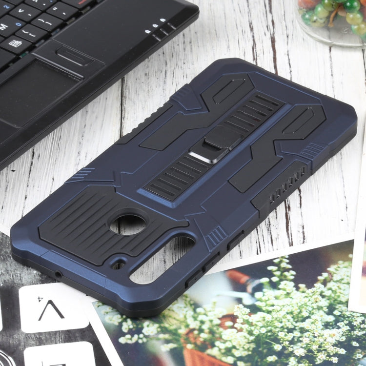 For Samsung Galaxy A21 US Version Vanguard Warrior All Inclusive Double-color Shockproof TPU + PC Protective Case with Holder