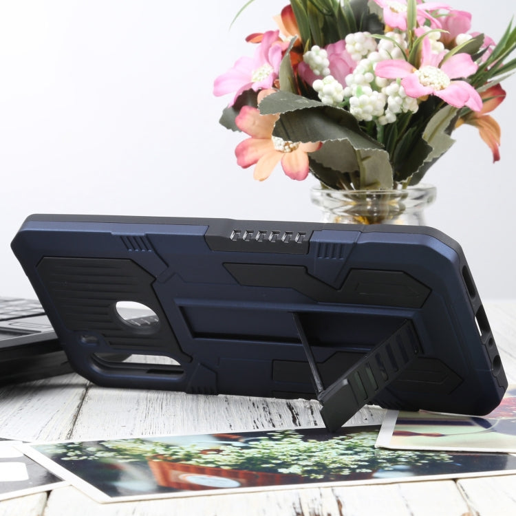 For Samsung Galaxy A21 US Version Vanguard Warrior All Inclusive Double-color Shockproof TPU + PC Protective Case with Holder