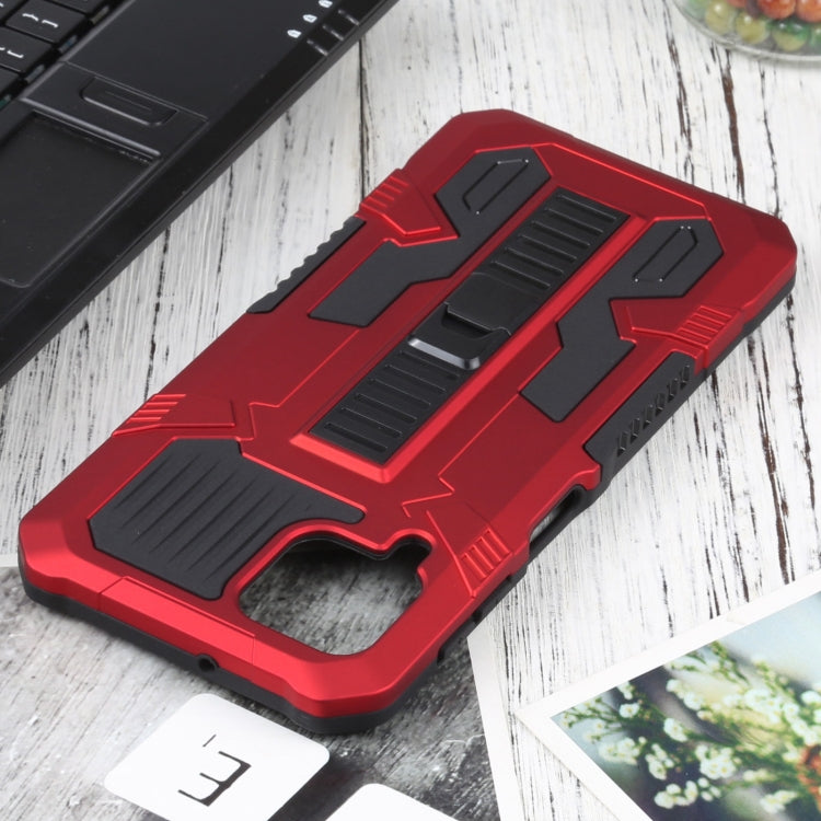 For Samsung Galaxy A22 4G / M32 4G Vanguard Warrior All Inclusive Double-color Shockproof TPU + PC Protective Case with Holder
