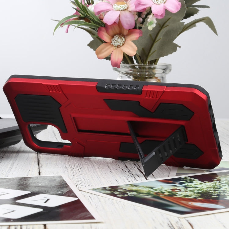 For Samsung Galaxy A22 4G / M32 4G Vanguard Warrior All Inclusive Double-color Shockproof TPU + PC Protective Case with Holder