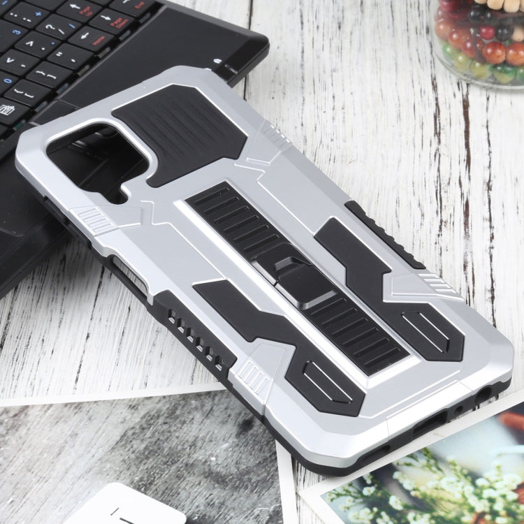 For Samsung Galaxy A22 4G / M32 4G Vanguard Warrior All Inclusive Double-color Shockproof TPU + PC Protective Case with Holder