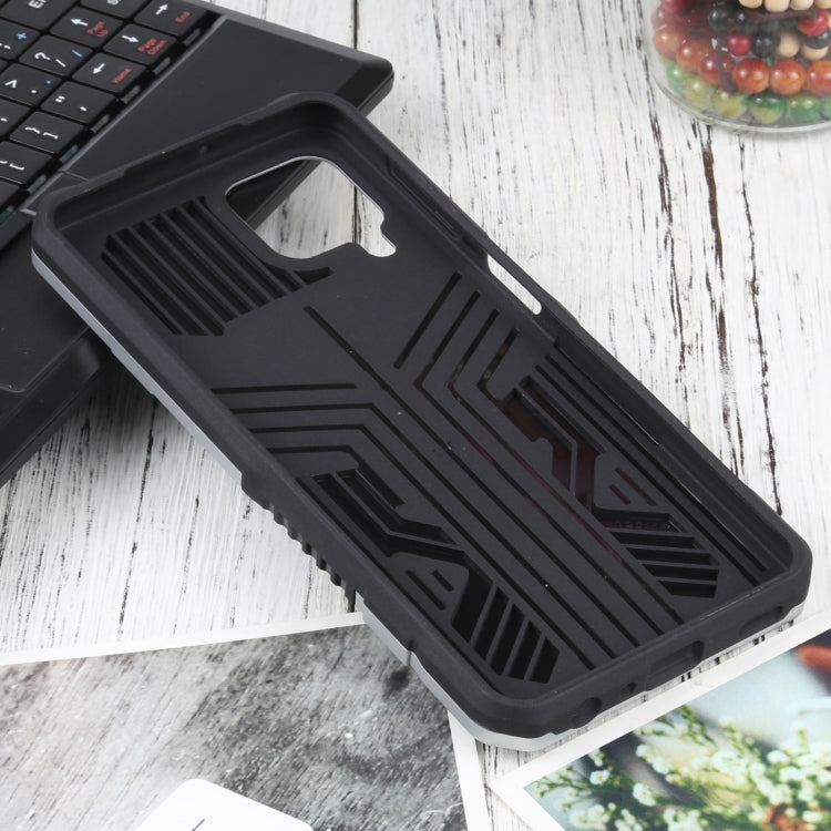 For Samsung Galaxy A22 4G / M32 4G Vanguard Warrior All Inclusive Double-color Shockproof TPU + PC Protective Case with Holder