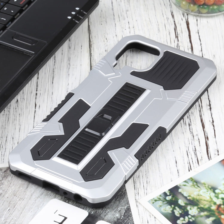 For Samsung Galaxy A22 4G / M32 4G Vanguard Warrior All Inclusive Double-color Shockproof TPU + PC Protective Case with Holder