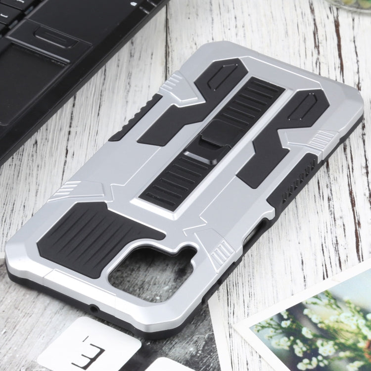 For Samsung Galaxy A22 4G / M32 4G Vanguard Warrior All Inclusive Double-color Shockproof TPU + PC Protective Case with Holder