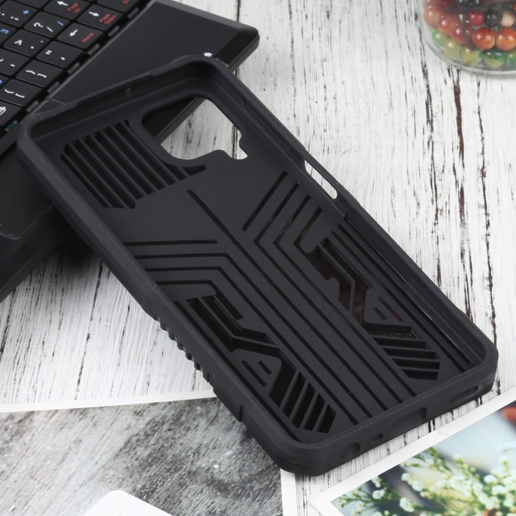 For Samsung Galaxy A22 4G / M32 4G Vanguard Warrior All Inclusive Double-color Shockproof TPU + PC Protective Case with Holder