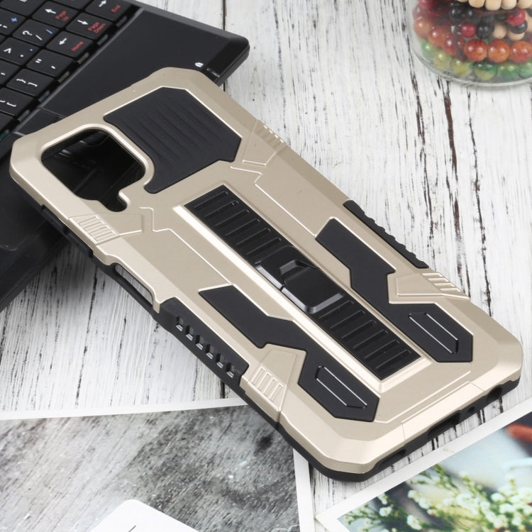 For Samsung Galaxy A22 4G / M32 4G Vanguard Warrior All Inclusive Double-color Shockproof TPU + PC Protective Case with Holder