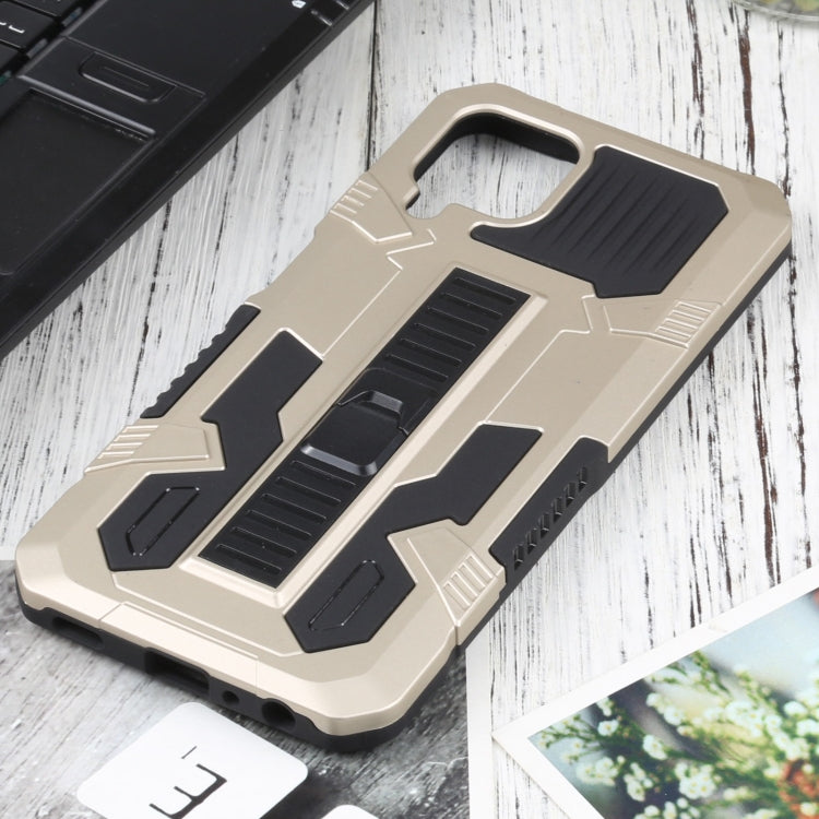 For Samsung Galaxy A22 4G / M32 4G Vanguard Warrior All Inclusive Double-color Shockproof TPU + PC Protective Case with Holder