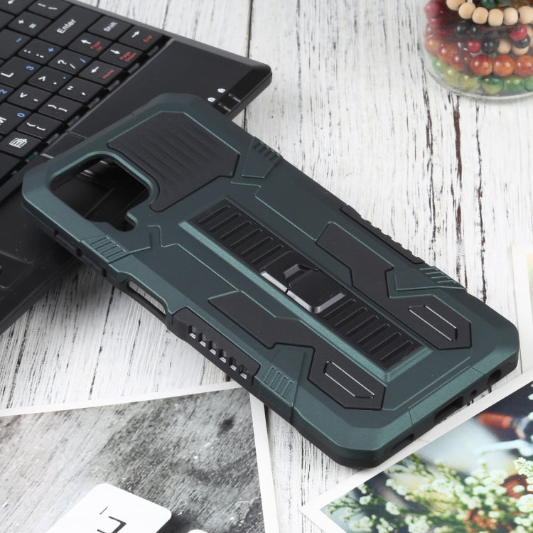 For Samsung Galaxy A22 4G / M32 4G Vanguard Warrior All Inclusive Double-color Shockproof TPU + PC Protective Case with Holder