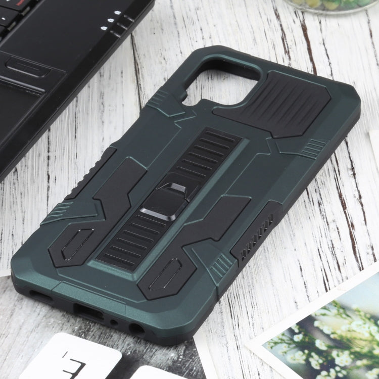 For Samsung Galaxy A22 4G / M32 4G Vanguard Warrior All Inclusive Double-color Shockproof TPU + PC Protective Case with Holder