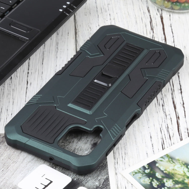For Samsung Galaxy A22 4G / M32 4G Vanguard Warrior All Inclusive Double-color Shockproof TPU + PC Protective Case with Holder
