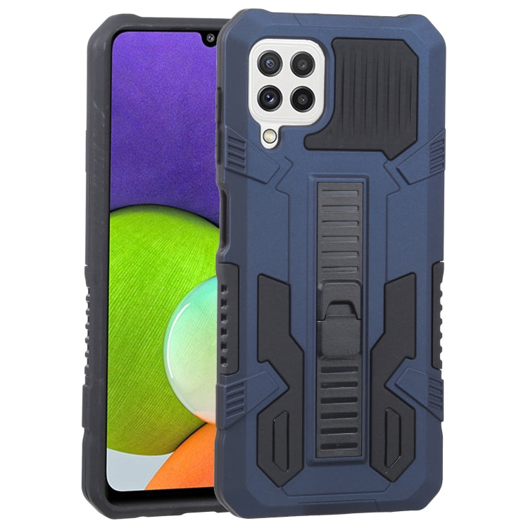 For Samsung Galaxy A22 4G / M32 4G Vanguard Warrior All Inclusive Double-color Shockproof TPU + PC Protective Case with Holder