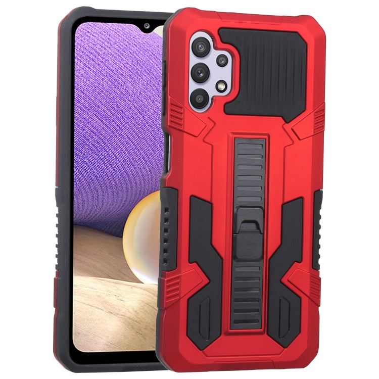 For Samsung Galaxy A32 5G Vanguard Warrior All Inclusive Double-color Shockproof TPU + PC Protective Case with Holder