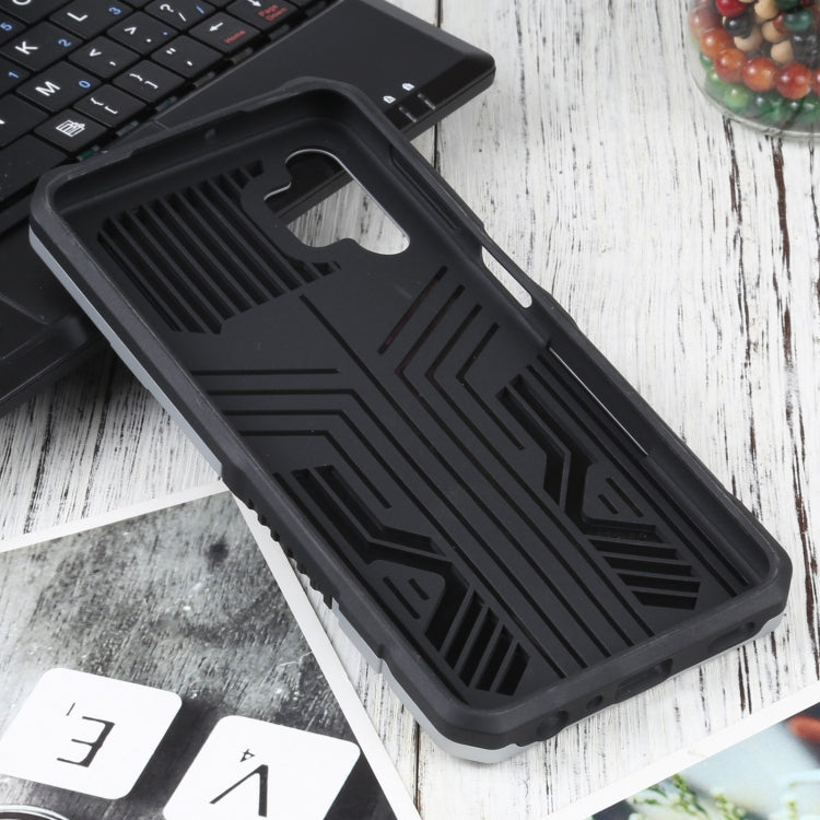 For Samsung Galaxy A32 5G Vanguard Warrior All Inclusive Double-color Shockproof TPU + PC Protective Case with Holder