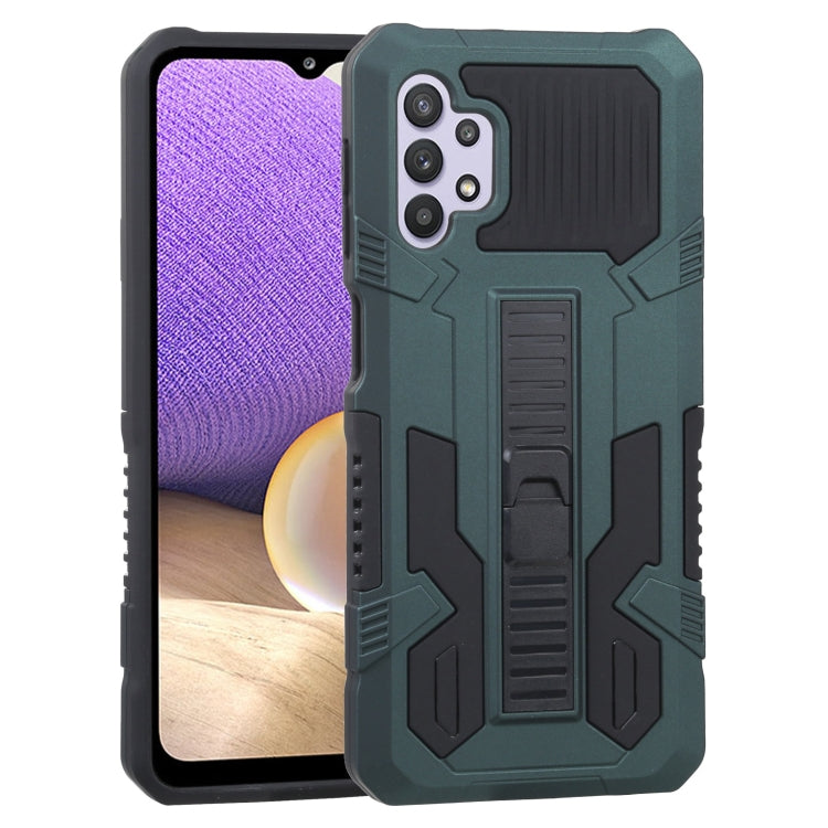 For Samsung Galaxy A32 5G Vanguard Warrior All Inclusive Double-color Shockproof TPU + PC Protective Case with Holder