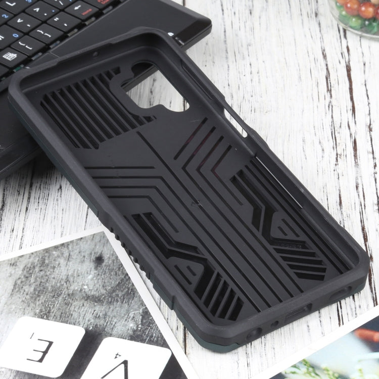For Samsung Galaxy A32 5G Vanguard Warrior All Inclusive Double-color Shockproof TPU + PC Protective Case with Holder