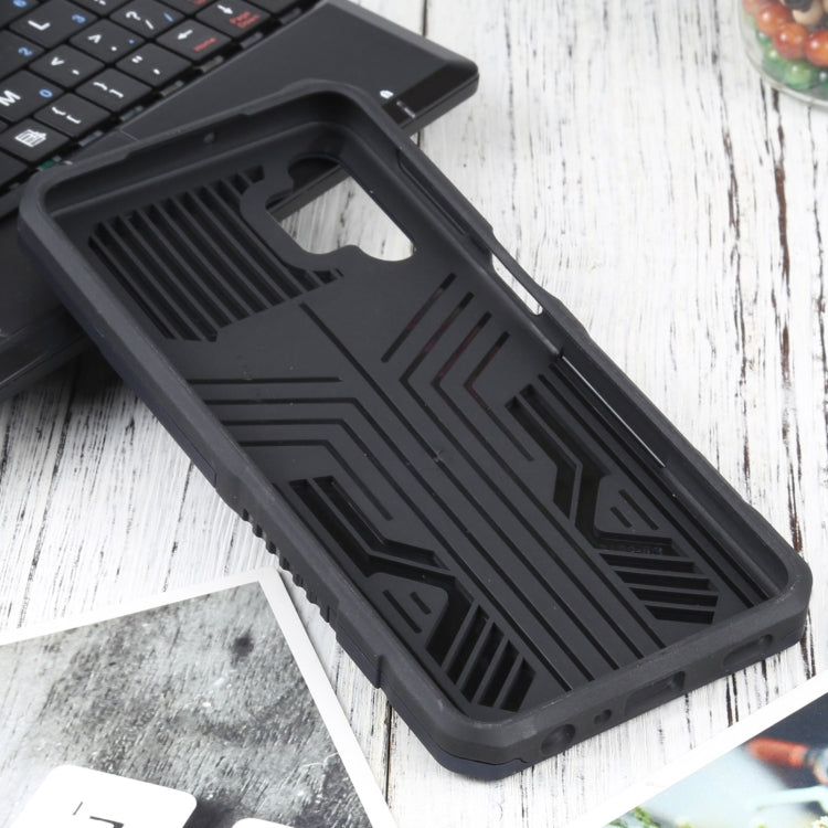 For Samsung Galaxy A32 5G Vanguard Warrior All Inclusive Double-color Shockproof TPU + PC Protective Case with Holder