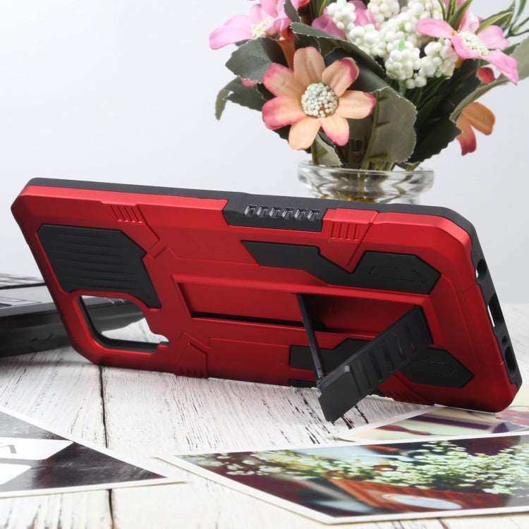 For Samsung Galaxy A42 5G Vanguard Warrior All Inclusive Double-color Shockproof TPU + PC Protective Case with Holder