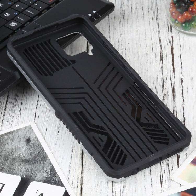 For Samsung Galaxy A42 5G Vanguard Warrior All Inclusive Double-color Shockproof TPU + PC Protective Case with Holder