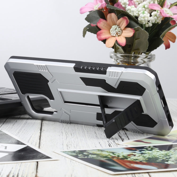 For Samsung Galaxy A42 5G Vanguard Warrior All Inclusive Double-color Shockproof TPU + PC Protective Case with Holder